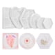 thumbnail image 1 of Kit de moldes de 6 piezas, hexagonales, octogonales, circulares, en forma de corazón y cuadrados, para sujetalibros de flores y manualidades de bricolaje, 1 of 7