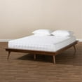 thumbnail image 6 of Baxton Studio Karine Mid-Century Modern Walnut Brown Finished Wood King Size Platform Bed Frame, 6 of 7