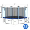 thumbnail image 2 of Gymax 15FT Jumping Exercise Recreational Bounce Trampoline W/Safety Net, 2 of 9