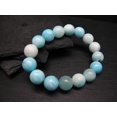 thumbnail image 2 of Natural Smithsonite 12mm Round Shape Smooth Cut Beads Stretchable Bracelet for Men & Women., 2 of 2
