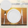 thumbnail image 3 of Ambesonne Orange Place Mats Set of 4, Romantic Sunset Twilight, Standard Size, Orange, 3 of 6