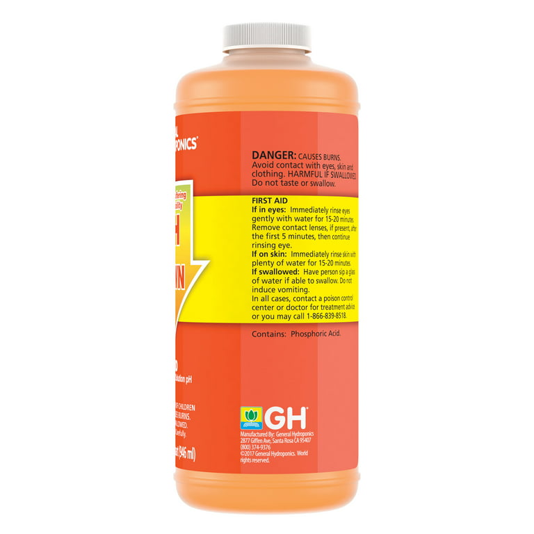 General Hydroponics pH Down Liquid, 1-Quart