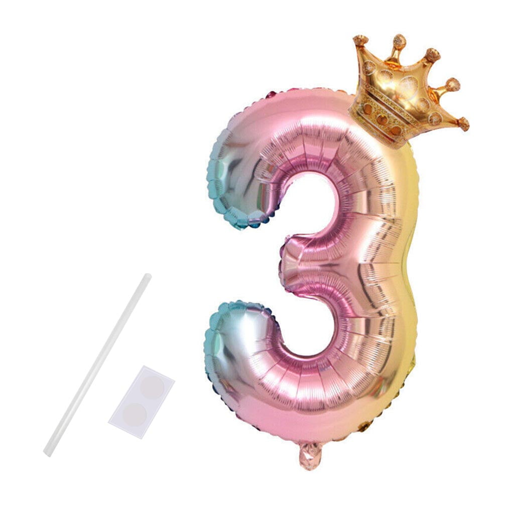 Details about   16'' 32'' 40'' Inch Numbers Party Foil Balloon Decorations Supplies Multi-Colors