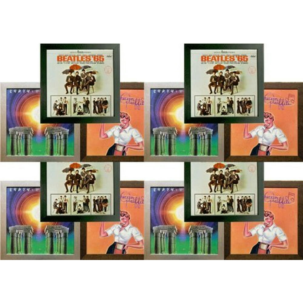 (12) Twelve Record Album Frames (12 Pack Special) Solid Wood Black