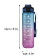 thumbnail image 5 of 32oz Motivational Sports Water Bottle, Time Marker Leakproof Drink Bottle, BPA Free Reusable Wide Mouth Bottle with Flip Top, Fitness Gym Outdoor Travel Drinking Bottle Hydration, 5 of 8