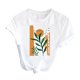 thumbnail image 4 of Puntoco Mujer Casual Sexy Moda Verano Cuello Redondo Camiseta Impreso Manga Corta Tops Blusa Puntoco Puntoco-8451, 4 of 6