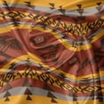 thumbnail image 5 of Ambesonne Tribal Valance Pack of 2, Indigenous Motifs, 42"X18", Cinnamon Marigold Grey, 5 of 5