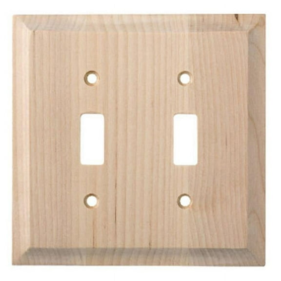 Liberty Hardware W29447-UN-U Unfinished Huntsfield 2 Gang Toggle Wall Plate