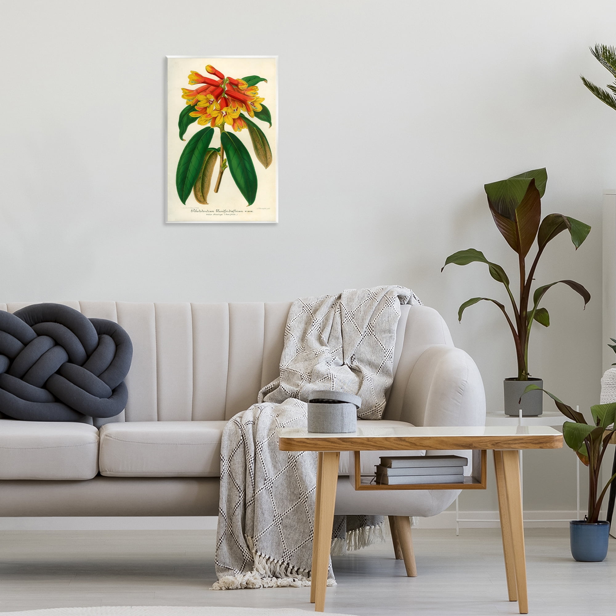 Stupell Industries Orange Yellow Rhododendron Wall Plaque Art, design by Print Collection