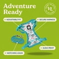 thumbnail image 6 of (3 pack) Vibrant Life Adjustable Cat Harness and Leash, Multicolor Sushi, One Size, 6 of 12