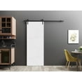 thumbnail image 4 of Sturdy Barn Door 42 x 84 inches | Planum 0990 Painted White | 8FT Rail Hangers Heavy Hardware Set | Solid Panel Interior Doors, 4 of 6