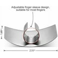 thumbnail image 3 of 2 PCs Finger Guard For Cutting Kitchen Tool Finger Guard Stainless Steel Finger Protector Avoid Hurting When Slicing and Dicing Kitchen Safe Chop Cut Tool, 3 of 7