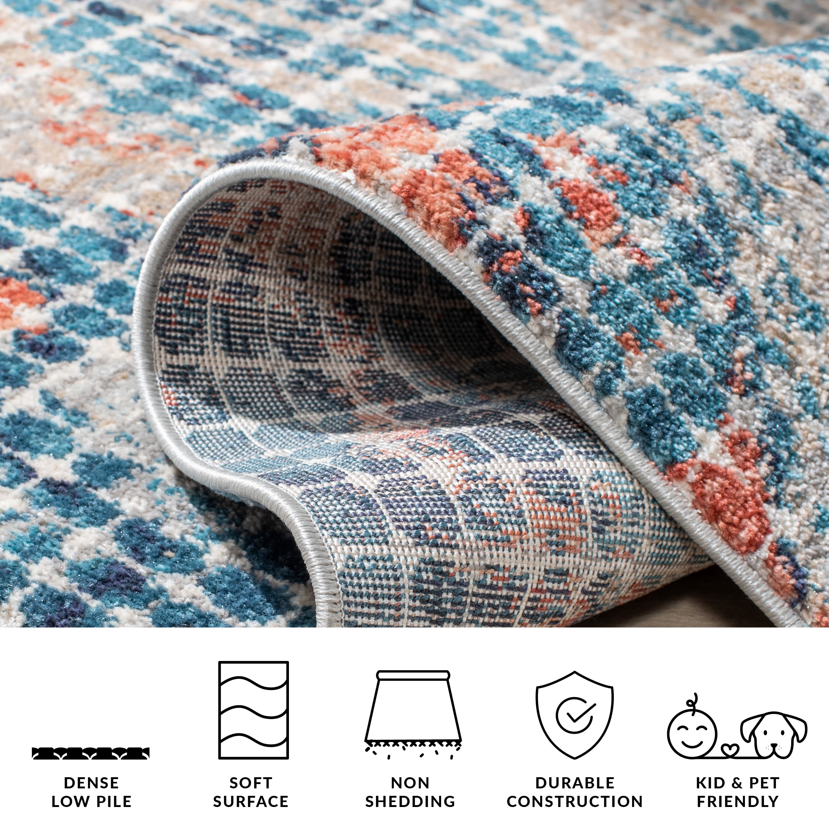 Safavieh Madison Anuki Abstract Area Rug, Gray/Blue, 4' x 6'