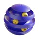 thumbnail image 5 of Juguete con rodillo para gatos, juguete interactivo para gatos, bola giratoria para pista, bolas para gatos Azul profundo, 5 of 8