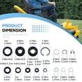 thumbnail image 3 of TAPDRA Quality Lawn Mower Seal and Retaining Ring Kit for RZT Series Models Easy Install Direct Replacement Tested Materials, 3 of 5