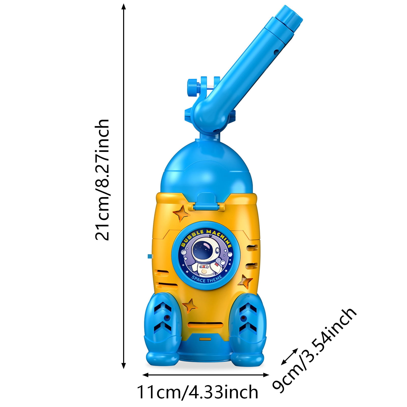 Remote Control Bubble Machine for Kids, Handlebar Mount Bubble Blower with LED Lights, Outdoor Ride-On Bubble Toy for Bicycles, Strollers & Wagons, Automatic Bubble Maker for Birthday Parties