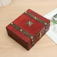 thumbnail image 2 of linyes Vintage Wooden Storage Box Jewelry Box Creative Home Decoration Box, 2 of 10