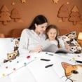 thumbnail image 4 of meiyoeat Hello Cat Full Size Comforter Sets,Cute Print Bedding Comforter Set For Girl,Reversible,3pcs,1 Comforter and 2 Pillowcases, 4 of 7