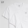 thumbnail image 3 of Pack de 3 Remeras Básicas GAP de Cuello Redondo para Hombre, Color Blanco, Talle L, 3 of 3