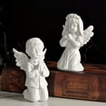 thumbnail image 4 of AOOOWER Cherub Angelic Praying Boy Girl Sculpture Statue Garden Christian Figurine Ornament for Home Table Decoration Party Gift, 4 of 10