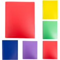 thumbnail image 3 of Two-Pocket Folder, Letter Size, 5 Pack, Colored File Folders, Filing Folders, File Folder A4 Plastic Folder with Metal Staple Tongue, Sturdy Plastic File Folder for School and Office, 3 of 8