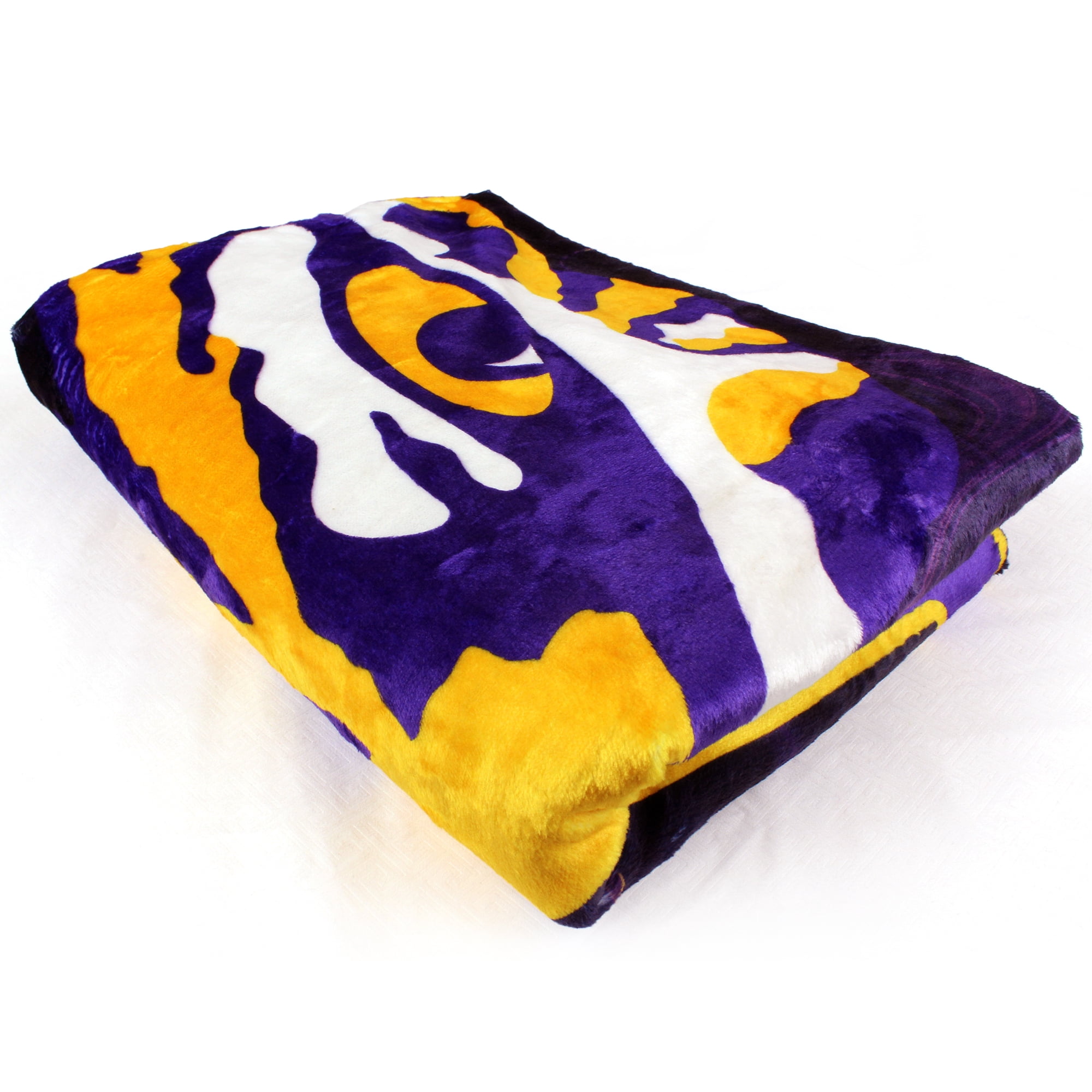 College Covers LSU Tigers Sublimated Soft Throw Blanket, 30" x 40"