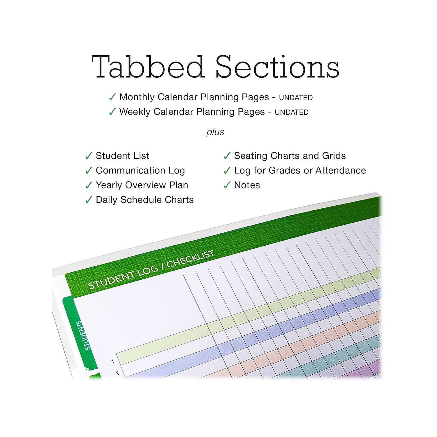 Global Printed Products Deluxe 8.5" x 11" Teacher Academic Planner Multicolor (DTP-0001-U22-S)
