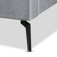 thumbnail image 6 of Baxton Studio Ingrid Glam and Luxe Silver Grey Velvet Fabric Upholstered King Size Platform Bed, 6 of 10