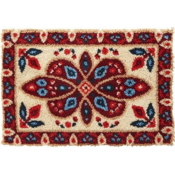 Red Mandala | Rug Making Latch Hooking Kit