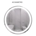 thumbnail image 2 of Espejo Circular Inteligente 45 cm con Luz LED Frontal - Diseño Moderno para Baño o Habitación con Botón Touch, 2 of 8