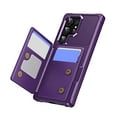 thumbnail image 2 of for Samsung Galaxy S24 Ultra Case Premium Leather RFID Blocking Wallet with Card Holder, Back Flip Cover Kickstand Magnetic Closure Shockproof Heavy Duty Case for Samsung Galaxy S24 Ultra,Purple, 2 of 8
