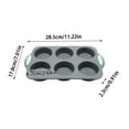 thumbnail image 2 of for Home Party Use Festive Wreath Design Silicone Tray with 6 Freezer Cubes for Drinks And Easy Release Cleaning, 2 of 3