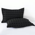 thumbnail image 4 of NC King Comforter Sets With 2 Pillow Shams, 3 Piece Soft Bedding Set, Black, 4 of 6