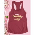 thumbnail image 3 of Mothers Day Butter Lettering Racerback Tank Women -Image by Shutterstock, Female Medium, 3 of 4