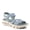 BLUE, variant on Flexus Women's GARLINA Ankle Strap Wedge Sandals – Adjustable Hook-and-Loop Closure with Anatomic Footbed and Sporty Outsole