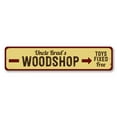 thumbnail image 2 of Woodshop Novelty Decor, Metal Wall Sign - 4x18 Inches, 2 of 4