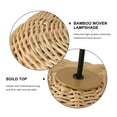 thumbnail image 6 of Injak Plug in Cord Bamboo Pendant Light for Kitchen Island, Modern Rattan Ceiling Hanging Wicker Lamp, Basket Chandelier Wall Light Fixture for Living Room Dining Room Restaurant (Pumpkin Lampshape), 6 of 7