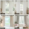 thumbnail image 6 of 2 Pack Bronze Curtain Rod, Heavy Duty 1 Inch Decorative Curtain Rods for Windows 30 to 56 Inch, Single-Side Adjustable Vintage Rustic Antique Brown Drapery Pole with Netted Texture Finials, 6 of 12