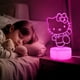 thumbnail image 3 of Luz nocturna Sunduck Pink Kawaii Kitty 3D con control por cable, 3 of 6