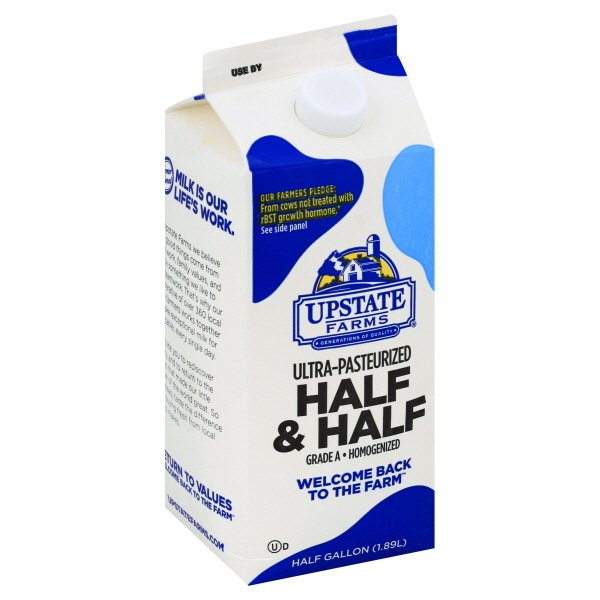 Upstate Farms Upstate Farms Half & Half, 0.5 gl