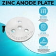 thumbnail image 4 of Poolzilla Anti-Electrolysis Zinc Anode Weight Plate, 1 Pack, Keep Your Skimmer Basket in Place, Fights Against Corrosion, 4 of 6