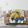 thumbnail image 2 of Manta de Minions, manta ultra suave de doble cara para sofá, dormitorio, manta de franela, regalo para todas las estaciones, 2 of 5