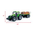 thumbnail image 4 of Mozlly Friction Powered Farm Tractor Trailer Toy Set - 16-inch Trailer Toys For Boys and Girls, Red Water Tank, Blue Farm Tractor, and Green Log Truck Toy (3 Sets), 4 of 6