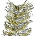 thumbnail image 4 of National Tree Company Artificial Pencil Slim Christmas Tree, Champagne Gold, Tinsel, Includes Stand, 7 Feet, 4 of 5