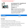 thumbnail image 2 of A/C Compressor Kit - Compatible with 2002 Suzuki XL-7 2.7L V6, 2 of 2