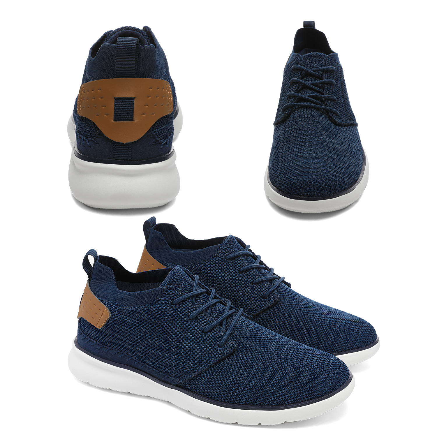 Bruno Marc Men Fashion Sneakers Street Basics Comfort Casual Walking Shoes For Men ZERO-01 DARK/BLUE Size 8.5