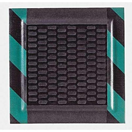 ANDERSEN 466040035000 Happy Feet(TM) Mat, 3 x 5 ft., Black w/Grn
