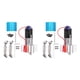 thumbnail image 1 of 2X Caja de Cambios de Transmisión de Metal 370 Motor con Accesorios de Actualización del Eje de Transmisión para C14 C24 B24 B36 MN D90 MN99S RC Car,Plata, 1 of 5