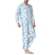 thumbnail image 2 of Balery Cute Goose On A Blue Sky Pijama para Hombre de Dos Piezas con Manga Larga, Conjunto de Dormir y Descanso Suave con Bolsillos-Medium, 2 of 7