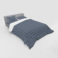 thumbnail image 3 of Ambesonne Japanese Bedding Set 3 Pcs, Geometric Floral Motif, Twin, Charcoal Grey Dark Blue, 3 of 3